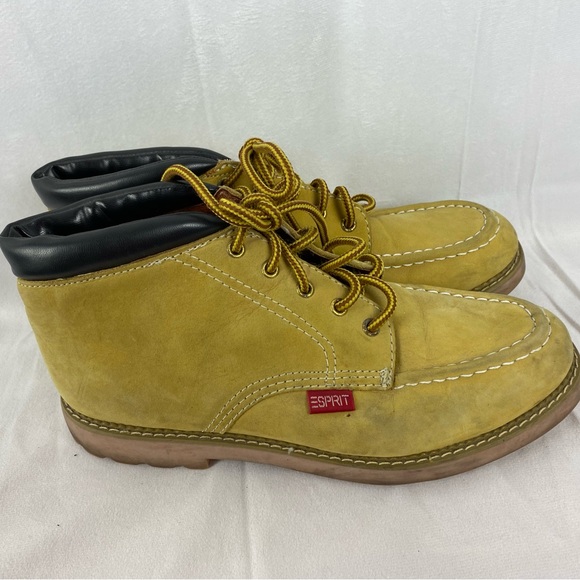 Esprit 90’s Y2K Ankle Boots Women’s Size 10 Gold Tan Work Style. - Picture 2 of 8